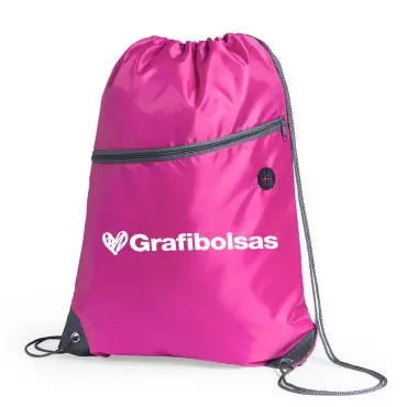 Mochilas de poliéster con cremallera