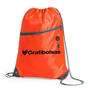 Mochilas de poliéster con cremallera
