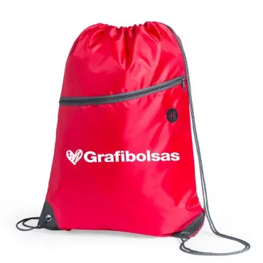 Mochilas de poliéster con cremallera