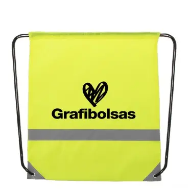 Mochilas saco de cuerdas reflectantes