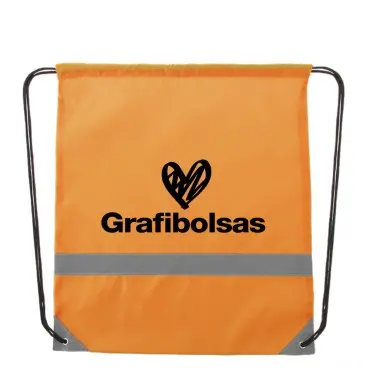 Mochilas saco de cuerdas reflectantes