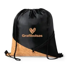 Mochilas saco de cuerda en poliéster y corcho