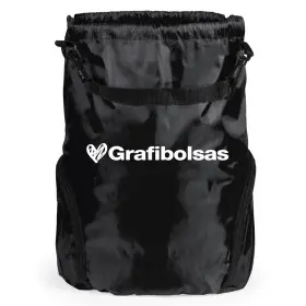Mochilas saco de cuerdas con bolsillo impresas