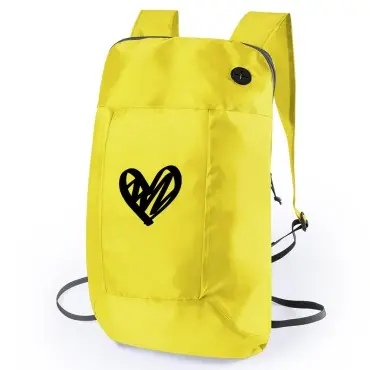 Mochilas saco de cuerdas plegables con cremallera