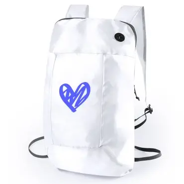 Mochilas saco de cuerdas plegables con cremallera