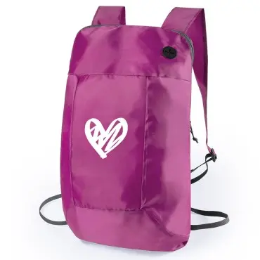 Mochilas saco de cuerdas plegables con cremallera