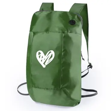 Mochilas saco de cuerdas plegables con cremallera