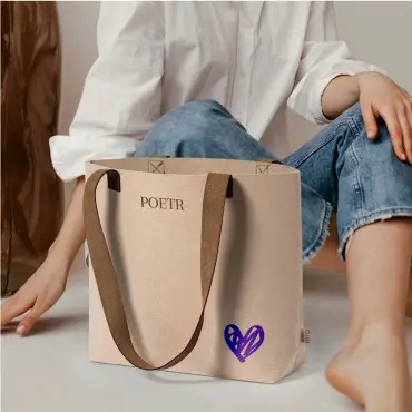 Bolsas de polipiel y fieltro RPET