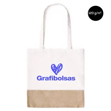 Bolsas de yute y algodón impresas