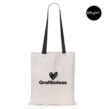 Bolsas ecológicas de algodón con asas de color