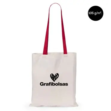 Bolsas ecológicas de algodón con asas de color