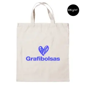 Bolsas de asas cortas en algodón de 105 g/m²