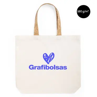 Bolsas de algodón 180 g/m² y corcho personalizadas