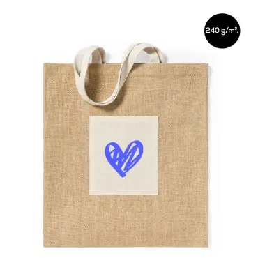 Bolsas de yute de 240 g/m² y asas de algodón