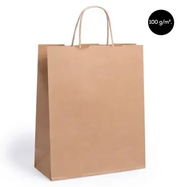 Bolsas de papel sin impresión medianas