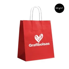 Bolsas de papel de rojas personalizadas