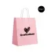 Bolsas de papel de rosadas personalizadas