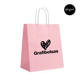 Bolsas de papel de rosadas personalizadas
