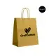 Bolsas de papel kraft oro personalizadas