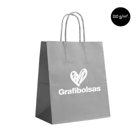Bolsas de papel kraft plata personalizadas