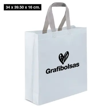 Bolsas de tela laminada 34 x 39.50 x 16 cm
