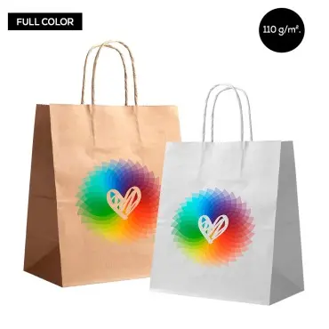 Bolsas de papel reciclables personalizadas