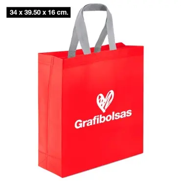 Bolsas de tela laminada 34 x 39.50 x 16 cm