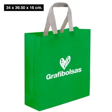 Bolsas de tela laminada 34 x 39.50 x 16 cm
