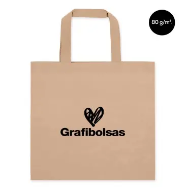 Bolsas de tela con asas cortas personalizadas