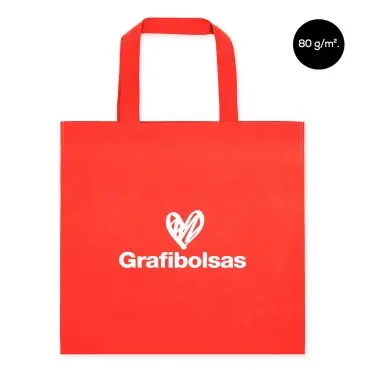 Bolsas de tela con asas cortas personalizadas