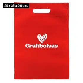 Bolsas de tela troqueladas medianas