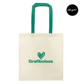 Bolsas de algodón con asas de colores impresas