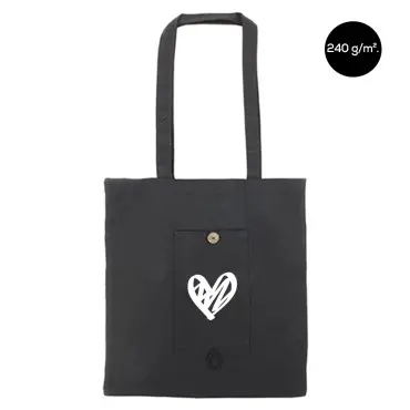 Tote bags plegables de algodón 240 g/m²