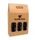 Caja de cartón para 3 botellas de vino personalizadas