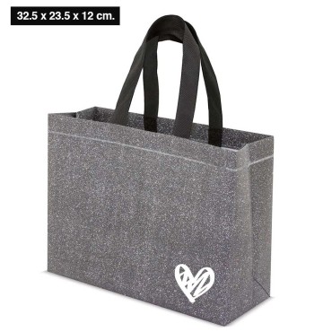 Bolsas de tela glitter 32.5 x 23.5 x 12 cm