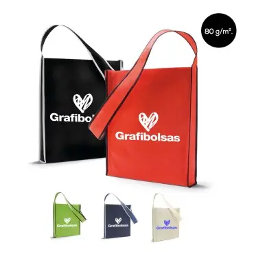 Bolsas bandolera de tela 80 g/m²