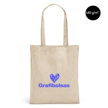 Bolsas de algodón reciclado 140 g/m² impresas
