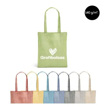 Bolsas de algodón reciclado 140 g/m² impresas