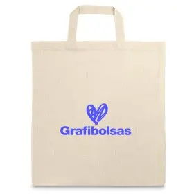Bolsas de algodón con asas cortas