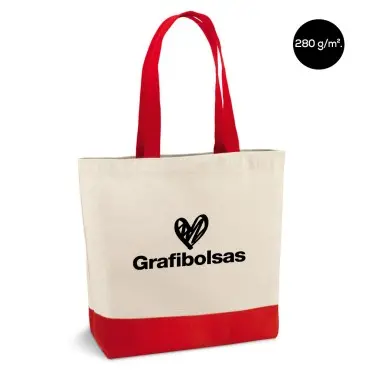 Bolsas de lona de algodón con bolsillo interior