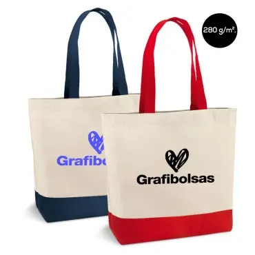 Bolsas de lona de algodón con bolsillo interior