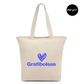 Bolsas de algodón con cremallera personalizadas