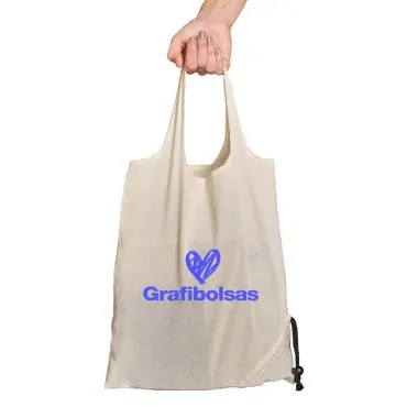 Bolsas plegables 100% algodón de 100 g/m²