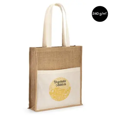 Bolsas de Yute 240 g/m², con asas de 65 cm